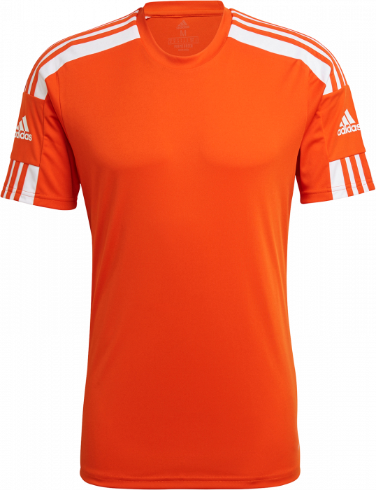 Adidas - Squadra 21 Sports T-Shirt - Orange & hvid