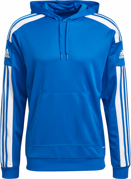 Adidas - Hoodie In Recyclable Polyester - Royal Blå & white
