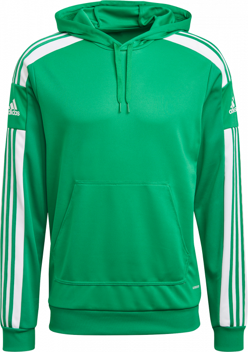 Adidas - Hoodie In Recyclable Polyester - Zielony & biały