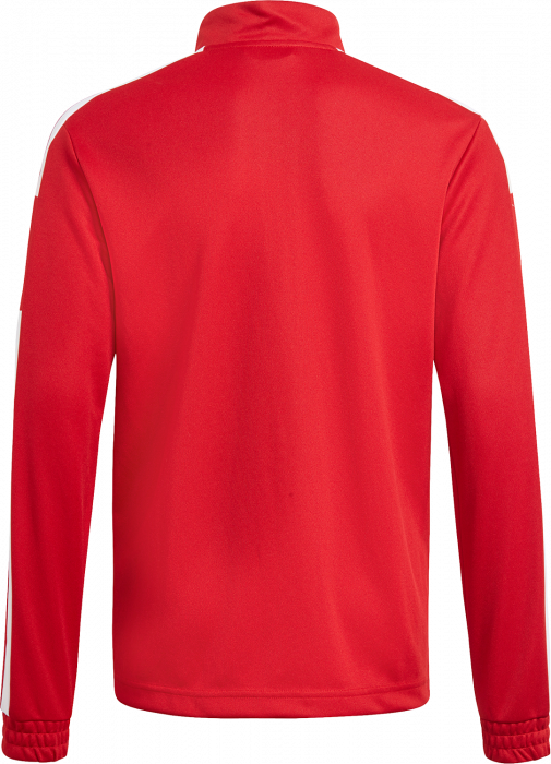 Adidas - Training Jacket In Recycled Polyester - Czerwony & biały