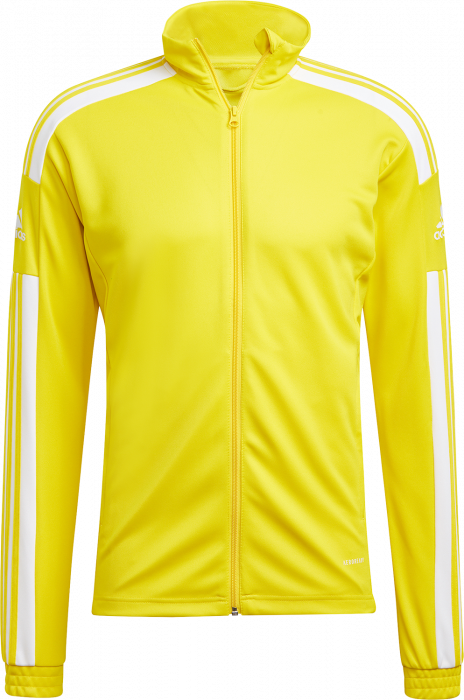 Adidas - Training Jacket In Recycled Polyester - Amarillo & blanco