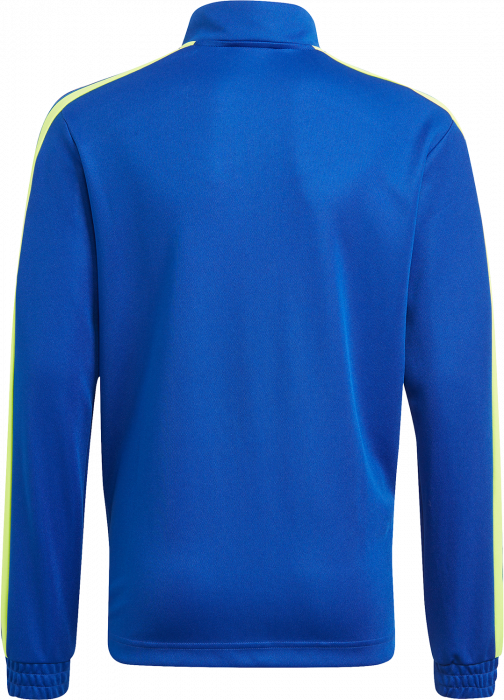Adidas - Training Jacket In Recycled Polyester - Royal Blue & ż&oacute;łty