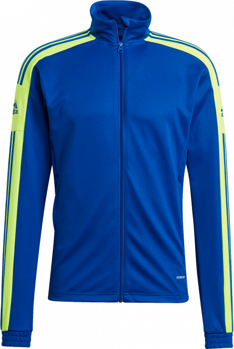Adidas - Training Jacket In Recycled Polyester - Królewski błękit & żółty