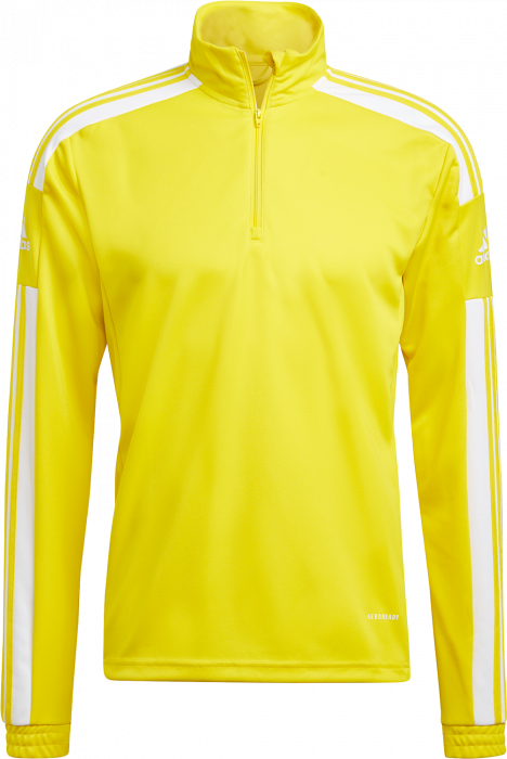 Adidas - Training Top In Recycled Polyester - Gelb & weiß