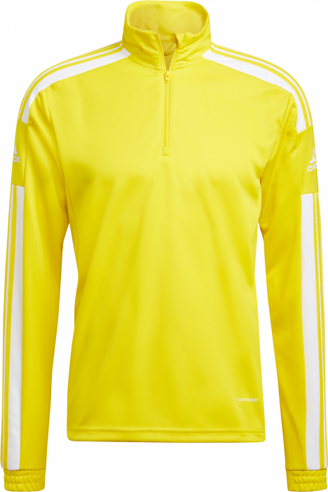 Adidas - Training Top In Recycled Polyester - Żółty & biały