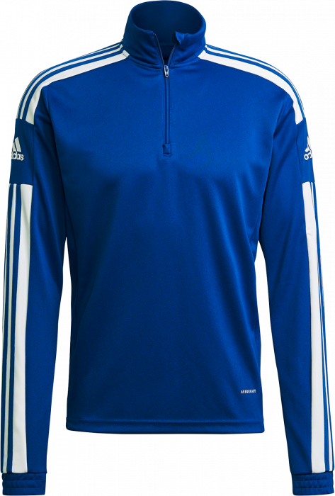 Adidas - Training Top In Recycled Polyester - Bleu roi & blanc