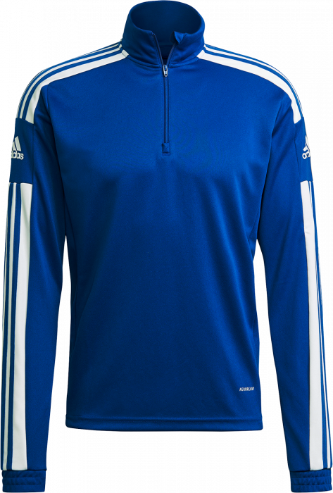 Adidas - Training Top In Recycled Polyester - Royal Blue & weiß