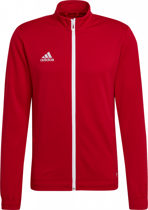 Adidas - Training Jacket In Recycled Poyester - Power red 2 & blanc