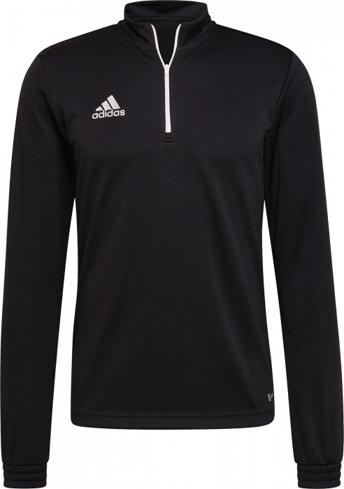 Adidas - Training Top In Recycled Polyester - Zwart & wit
