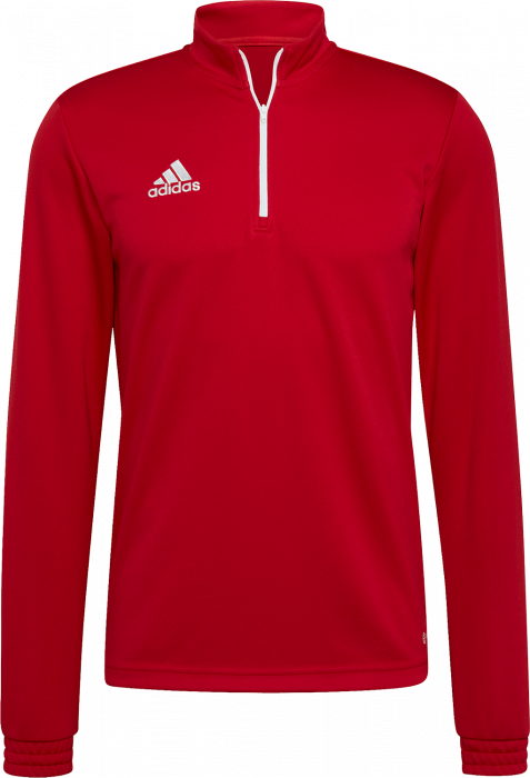 Adidas - Training Top In Recycled Polyester - Power red 2 & white