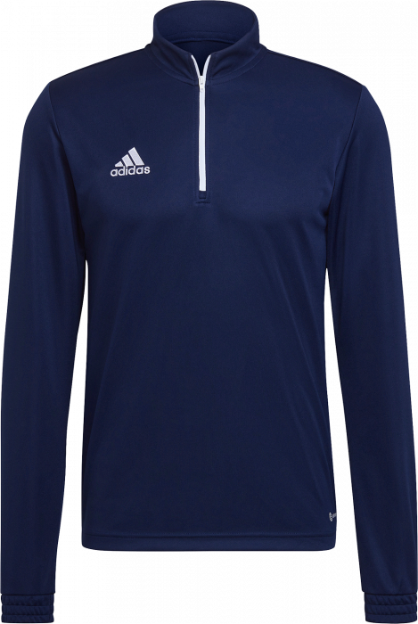 Adidas - Training Top In Recycled Polyester - Navy blue 2 & blanc