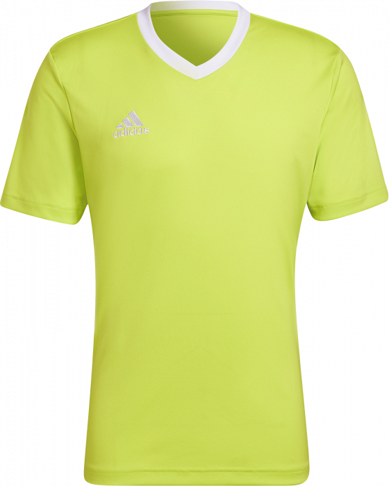 Adidas - Polyester Sports Jersey - Semi sol & wit