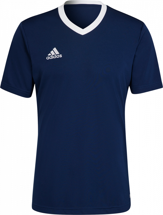 Adidas - Sports T-Shirt I Polyester - Navy blue 2 & hvid
