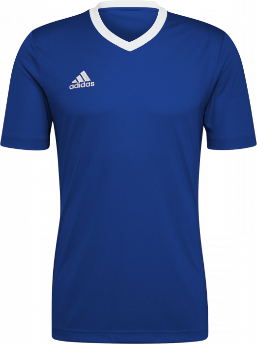 Adidas - Polyester Sports Jersey - Royal blue & biały