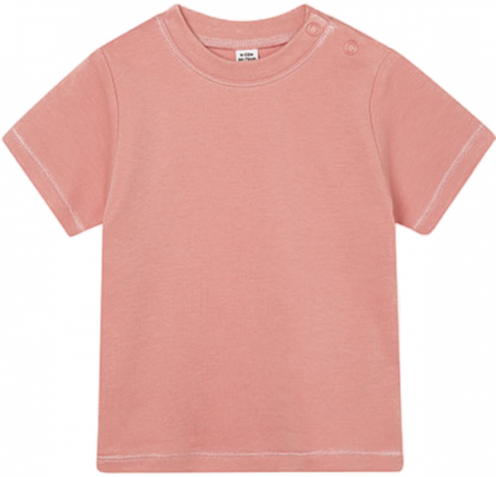 Mappe Fordi Størrelse Babybugz Økologisk Baby T-Shirt › Dusty Rose (BZ02) › 19 Farver › Børnetøj  – Fair Tee - Økologisk tøj og sportstøj