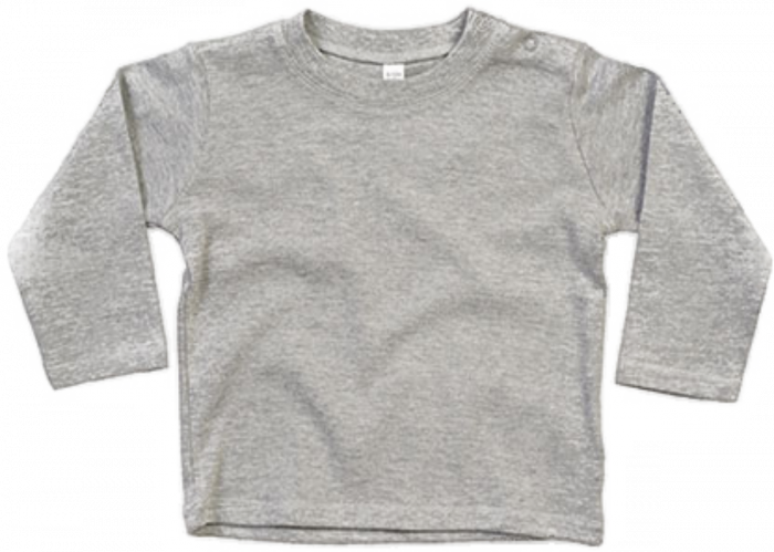 Babybugz - Økologisk Langærmet T-Shirt - Heather Grey Melange