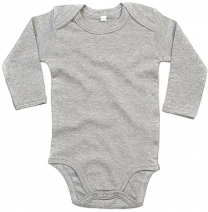 Babybugz - Organic Longsleeve Bodysuit - Heather Grey Melange