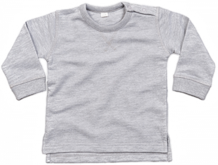 Babybugz - Organic Baby Sweatshirt - Heather Grey Melange