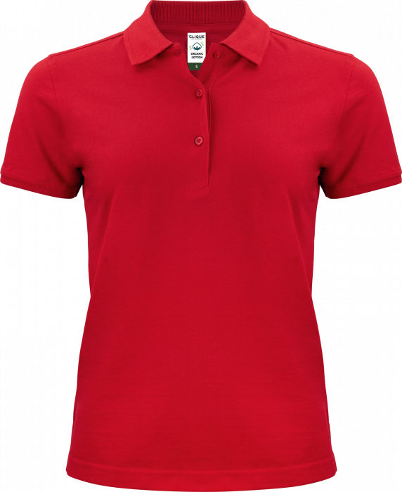 Clique - Classic Organic Polo For Women - Rouge
