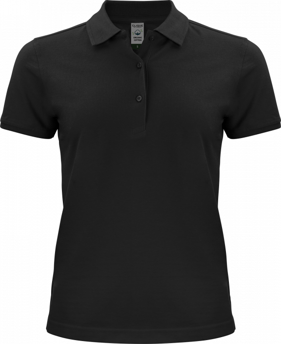 Clique - Classic Organic Polo For Women - Black