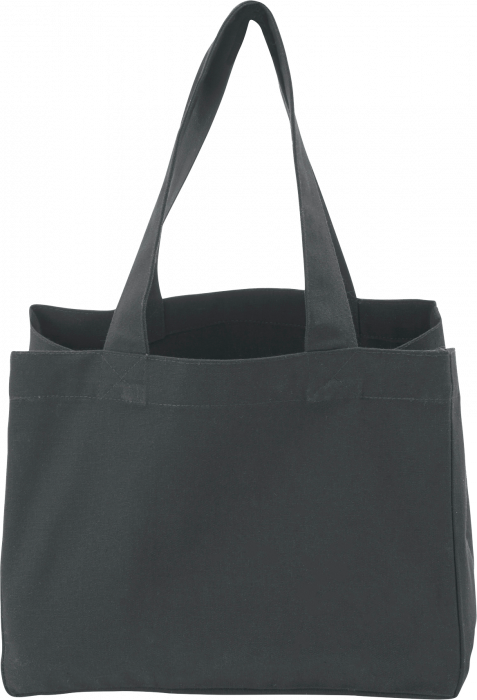 Cottover - Small Canvas Tote Bag Short Handle - Charcoal