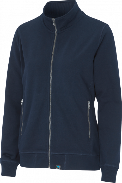 Cottover - F. Terry Zip Sweatshirt Woman - Marino