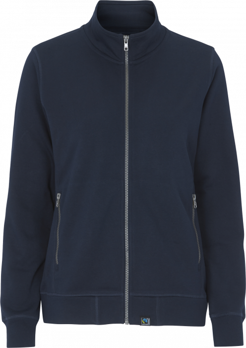 Cottover - F. Terry Zip Sweatshirt Woman - Navy