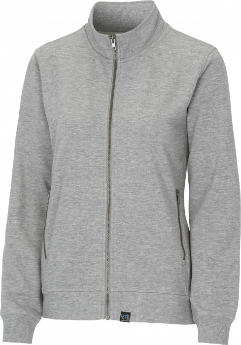 Cottover - F. Terry Zip Sweatshirt Woman - Grey Melange