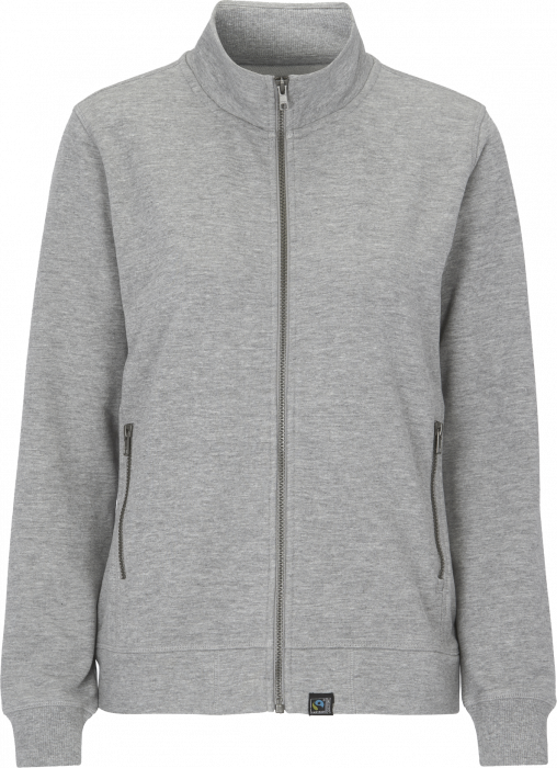 Cottover - F. Terry Zip Sweatshirt Woman - Grey Melange