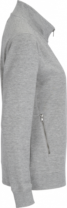 Cottover - F. Terry Zip Sweatshirt Woman - Grey Melange