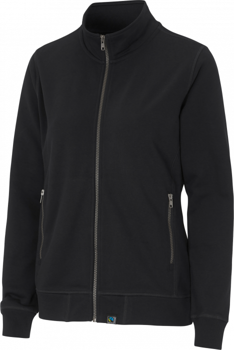 Cottover - F. Terry Zip Sweatshirt Woman - Black