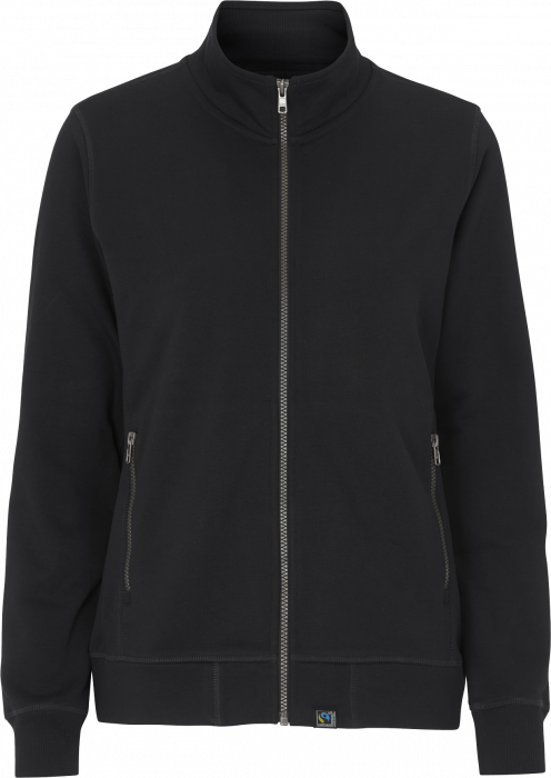 Cottover - F. Terry Zip Sweatshirt Woman - Black