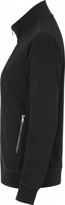 Cottover - F. Terry Zip Sweatshirt Woman - Black