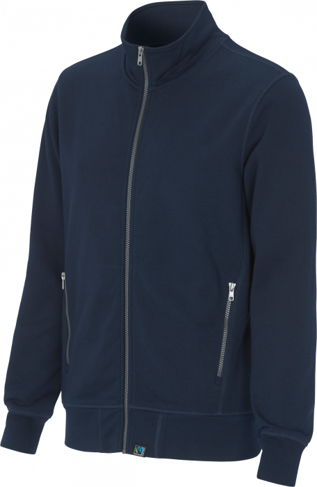 Cottover - F. Terry Zip Sweatshirt - Marino