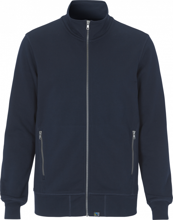 Cottover - F. Terry Zip Sweatshirt - Marinho