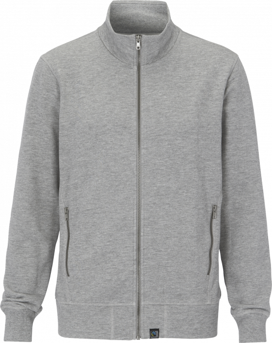 Cottover - F. Terry Zip Sweatshirt - Grey Melange