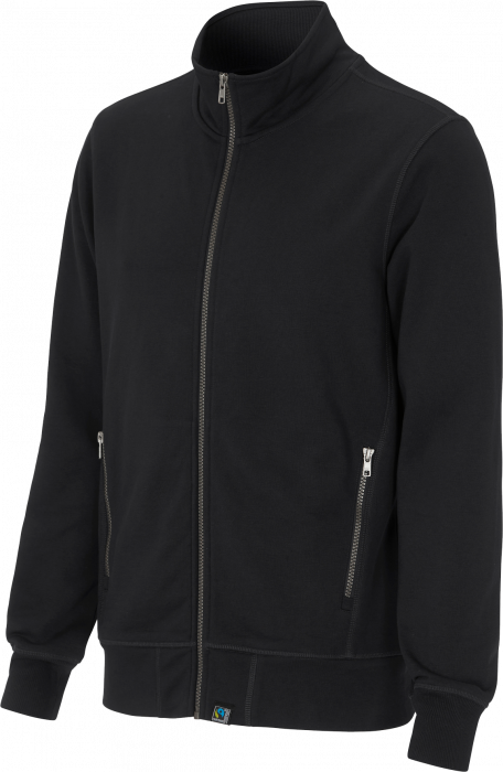 Cottover - F. Terry Zip Sweatshirt - Black