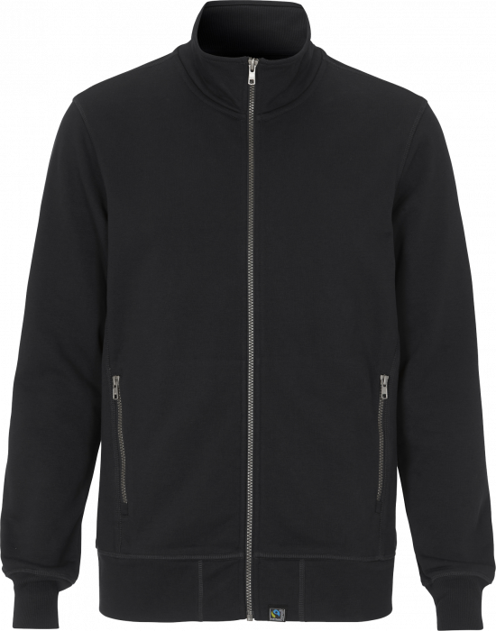 Cottover - F. Terry Zip Sweatshirt - Black