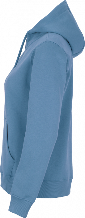 Cottover - Eco Cotton Key Zip Hoodie Woman - Dusty Blue