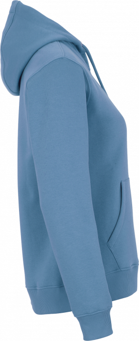 Cottover - Eco Cotton Key Zip Hoodie Woman - Dusty Blue