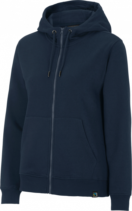 Cottover - Eco Cotton Key Zip Hoodie Woman - Navy
