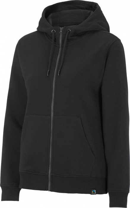 Cottover - Eco Cotton Key Zip Hoodie Woman - Black