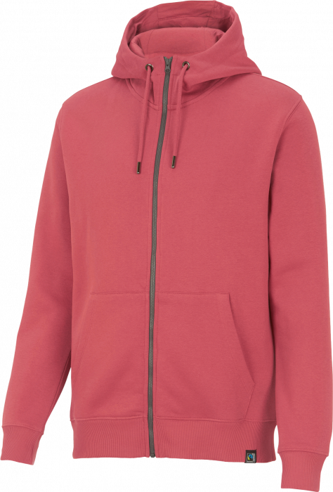 Cottover - Eco Cotton Key Zip Hoodie - Dusty Red