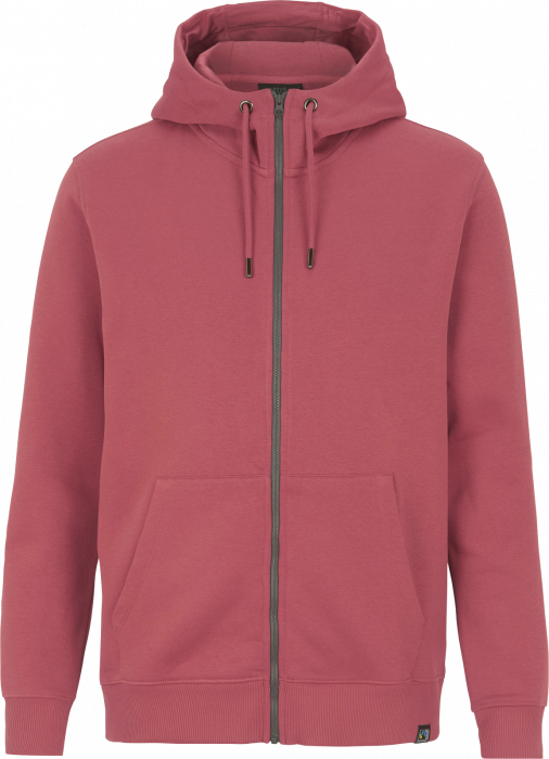 Cottover - Eco Cotton Key Zip Hoodie - Dusty Red