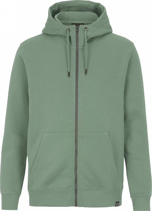 Cottover - Eco Cotton Key Zip Hoodie - Dusty Green