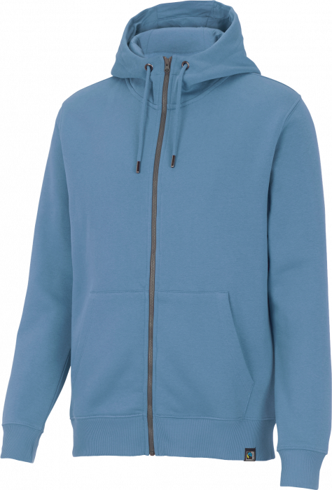 Cottover - Eco Cotton Key Zip Hoodie - Dusty Blue