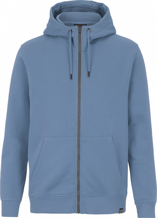 Cottover - Eco Cotton Key Zip Hoodie - Dusty Blue