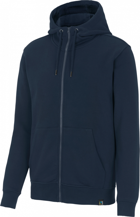 Cottover - Eco Cotton Key Zip Hoodie - Marino