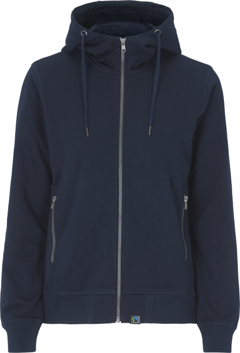 Cottover - F. Terry Zip Hoodie Woman - Marine