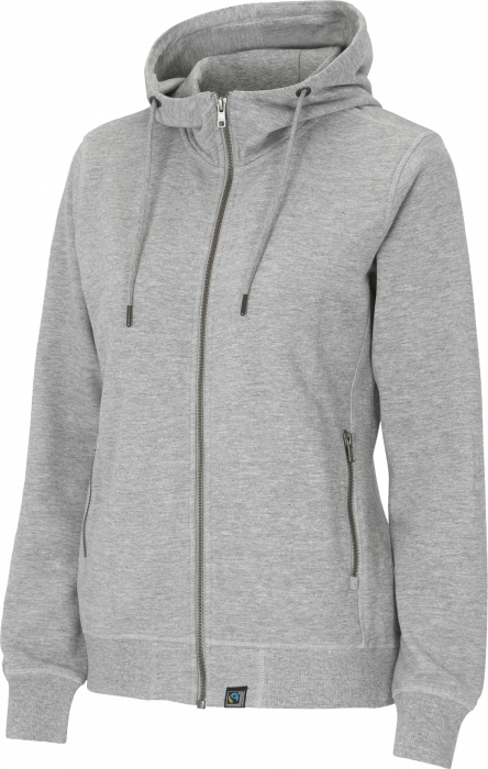 Cottover - F. Terry Zip Hoodie Woman - Grey Melange
